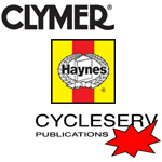Haynes, Clymer and Cycleserv motorcycle repair manuals