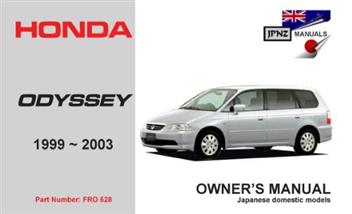 2003 Honda odyssey owners manual #5