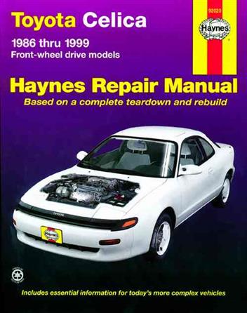 Toyota Celica Front-Wheel Drive 1986-1999 Haynes Owners ...