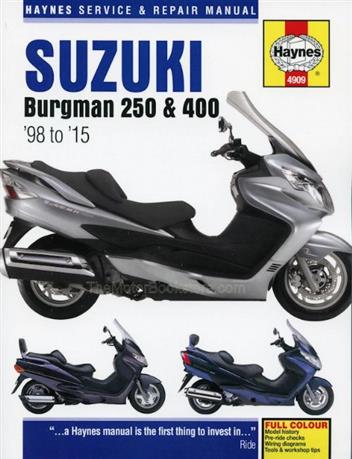 Suzuki Burgman 250 & 400 1998 - 2015 Haynes Owners Service & Repair
