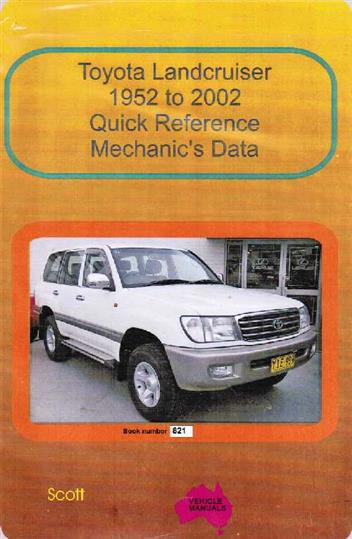 Toyota Landcruiser 1952 - 2002 : Quick Reference Mechanics ... 1971 toyota land cruiser wiring diagrams 