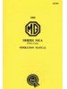 MG MGA Twin Cam Operation Manual (3rd Edition)
