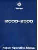 Triumph 2000 & 2500 Owners Service & Repair Manual