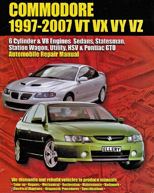 Holden Commodore VT VX VY VZ 6 Cyl V8 Engine 1997 2007 Repair Manual