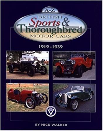 A Z British Sports Thoroughbred Motor Cars 1919 1939 - 