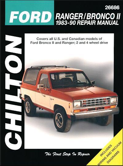 Ford Ranger, Bronco II 1983 - 1990 Chilton Owners Service & Repair ...