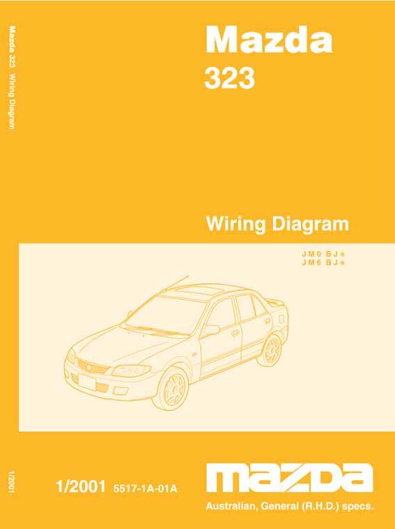 Mazda 323 (BJ) Series Wiring Diagram 01/2001 Factory Manual
