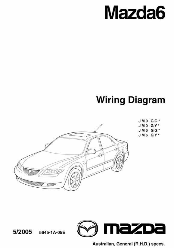 Mazda6 Series (Wiring Diagrams) 05/2005 Factory Manual